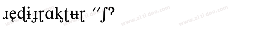 Redifraktur 01字体转换